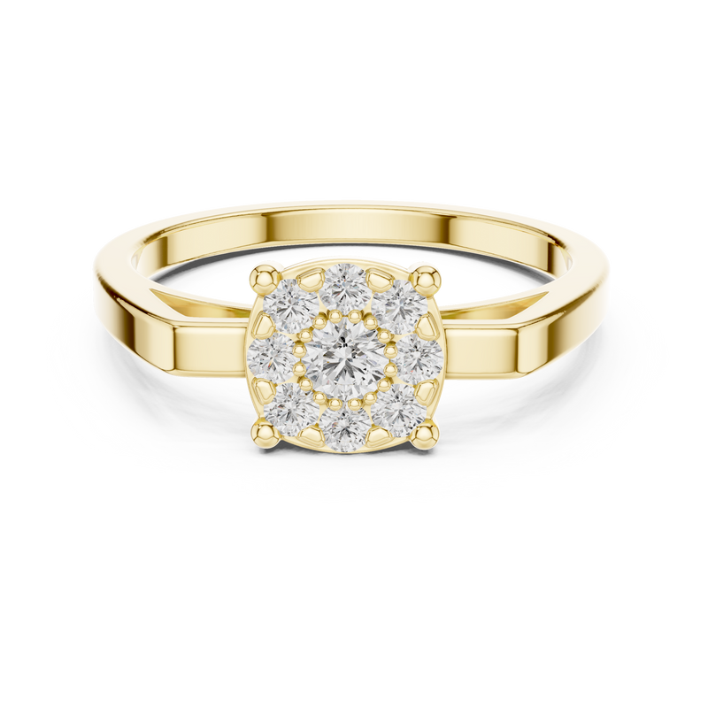 Ladies Ring 9#10065L@7 - Yellow Gold - Image