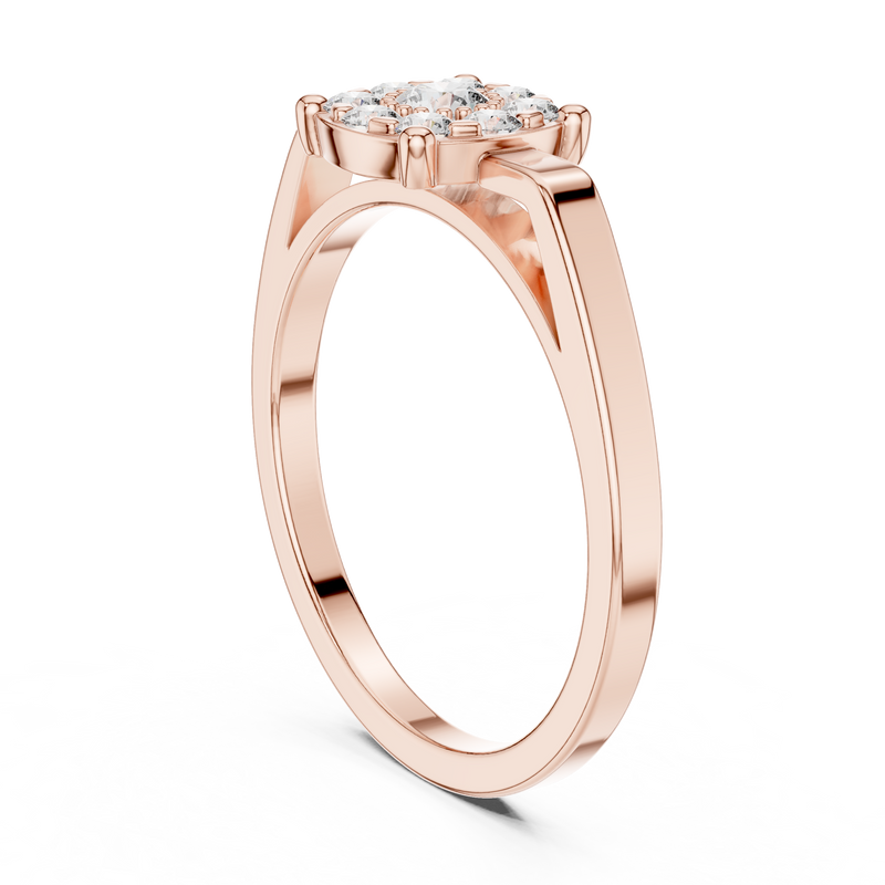 Ladies Ring 9#10065L@7 - Rose Gold - Image
