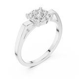 Ladies Ring 9#10065L@7 - White Gold - Image