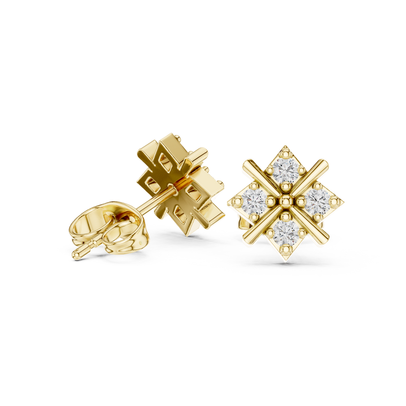 Earring 9#10066E@7 - Yellow Gold - Image