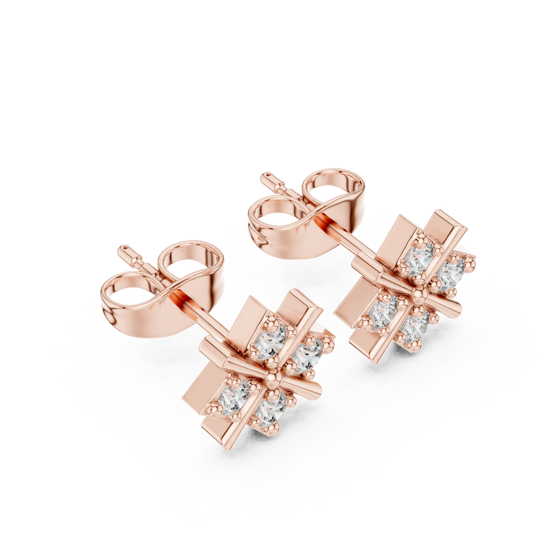 Earring 9#10066E@7 - Rose Gold - Image