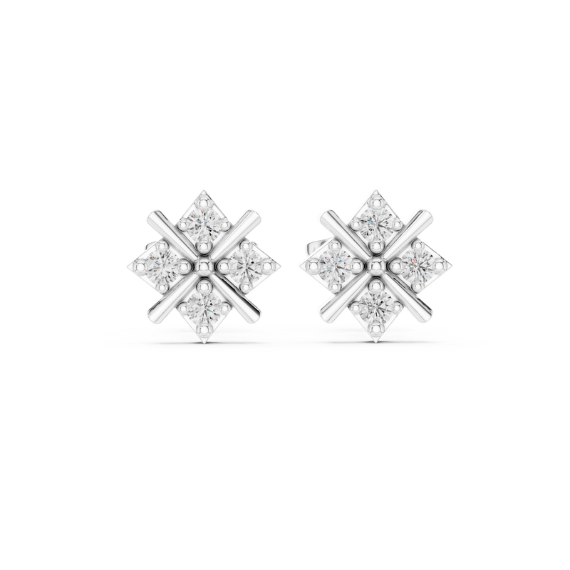 Earring 9#10066E@7 - White Gold - Image