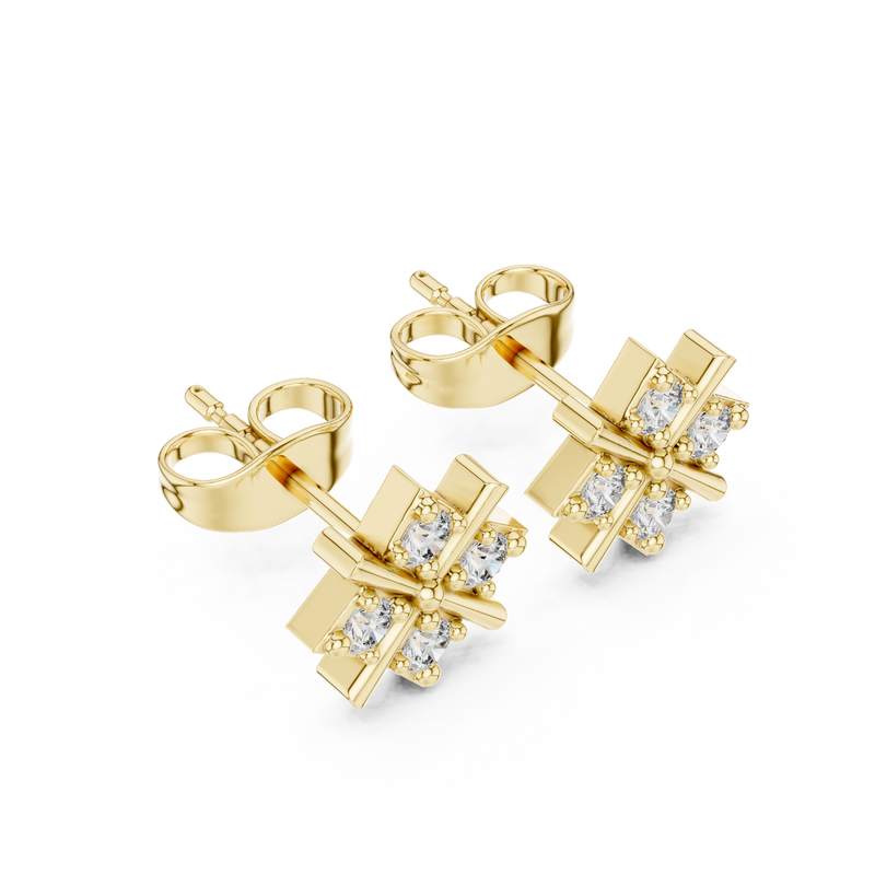 Earring 9#10066E@7 - Yellow Gold - Image