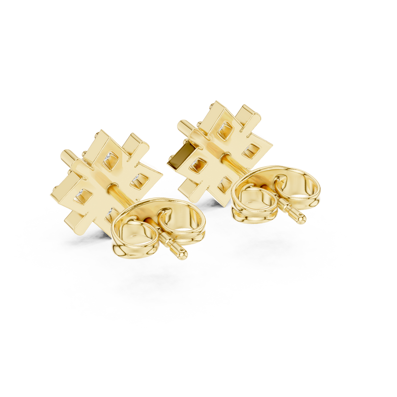Earring 9#10066E@7 - Yellow Gold - Image