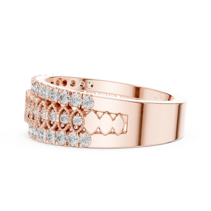 Ladies Ring 9#10066L - Rose Gold - Image