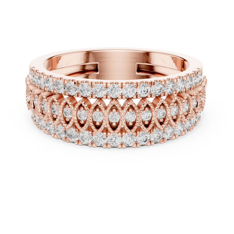 Ladies Ring 9#10066L - Rose Gold - Image