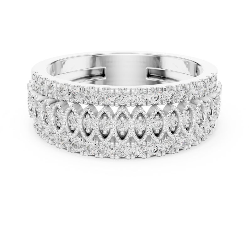 Ladies Ring 9#10066L - White Gold - Image