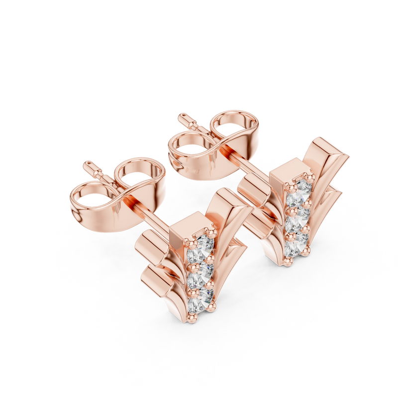 Earring 9#10067E@7 - Rose Gold - Image