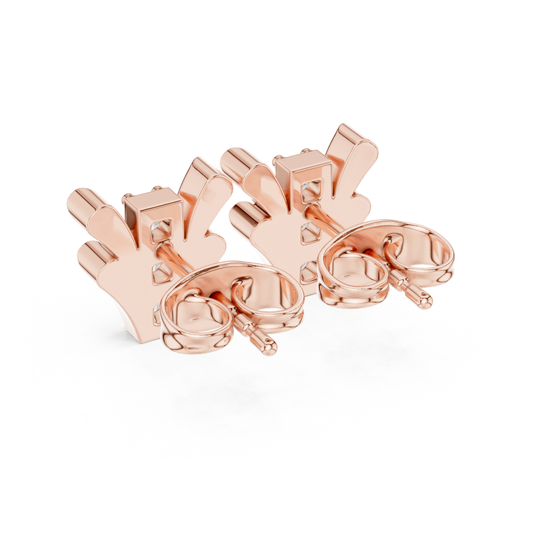 Earring 9#10067E@7 - Rose Gold - Image