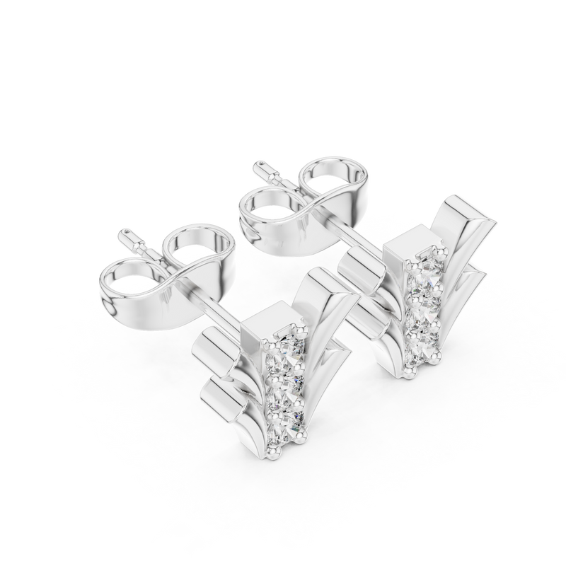 Earring 9#10067E@7 - White Gold - Image