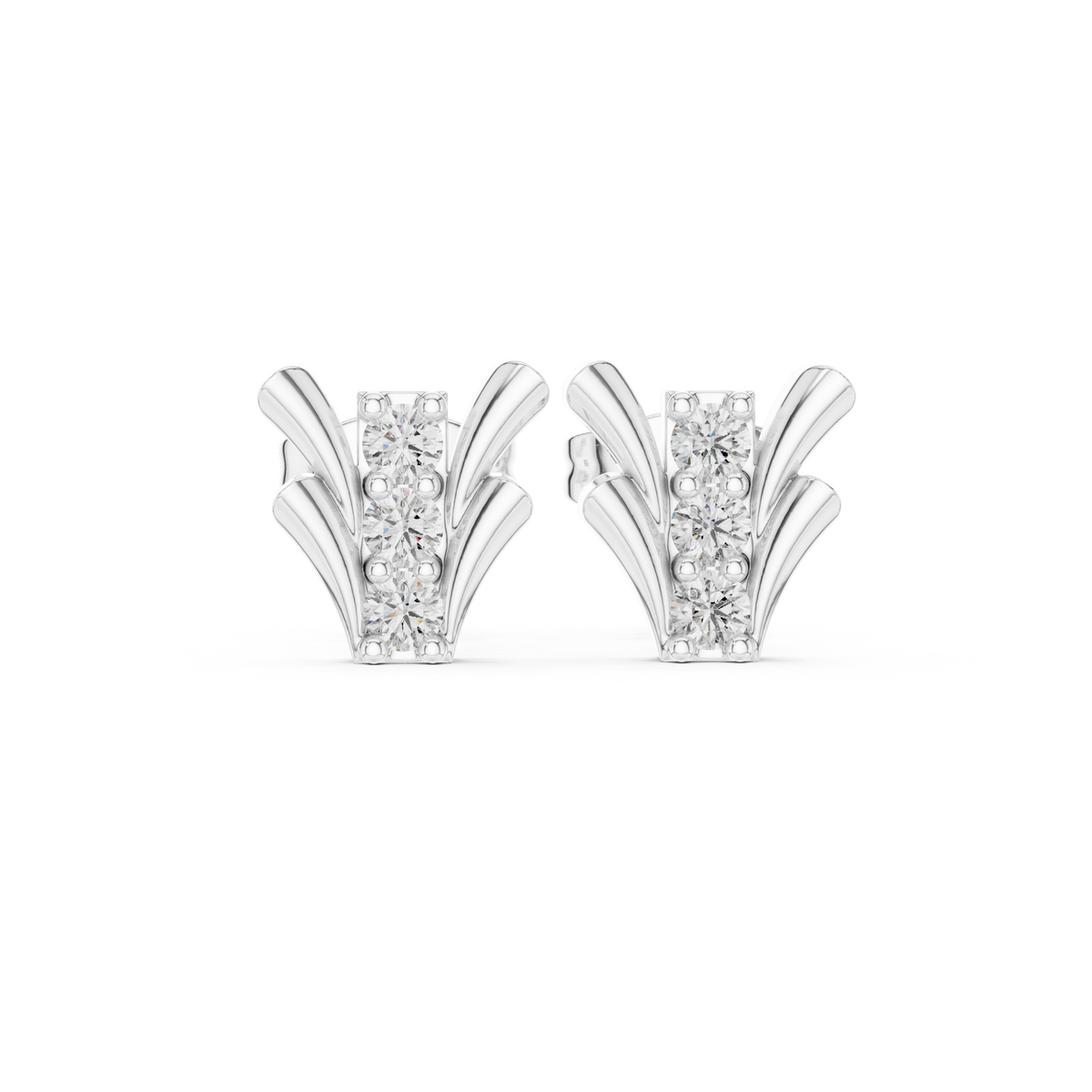 Earring 9#10067E@7 - White Gold - Image