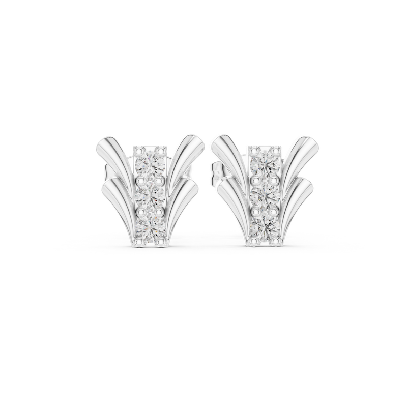 Earring 9#10067E@7 - White Gold - Image