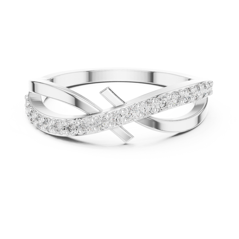 Ladies Ring 9#10067L - White Gold - Image