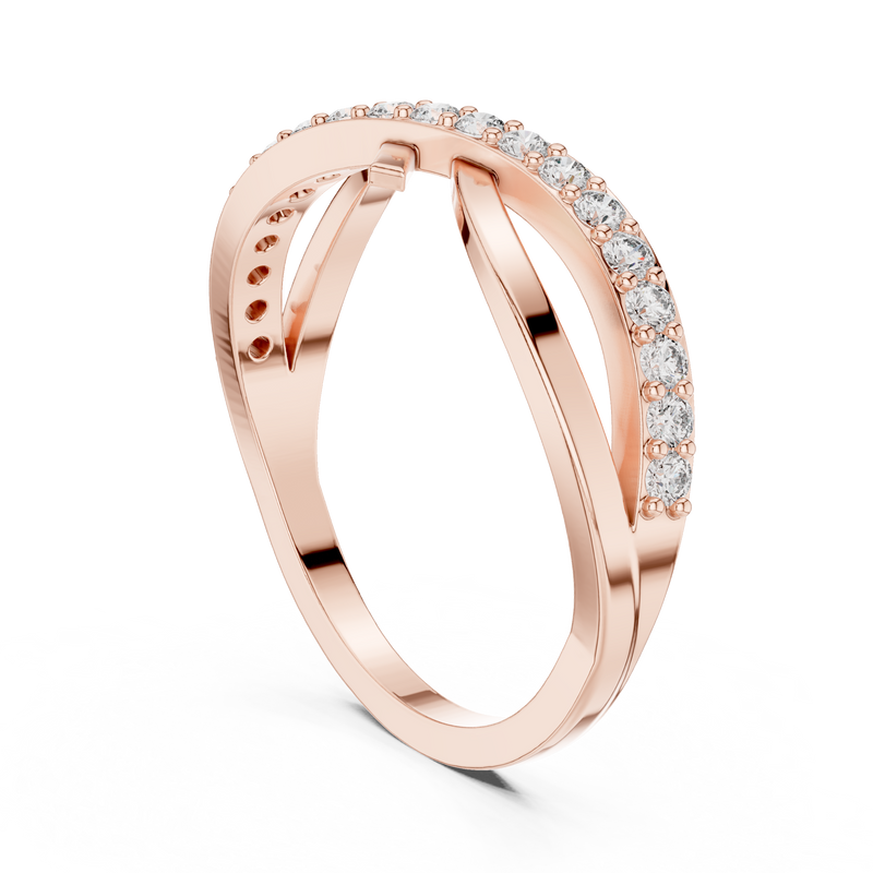 Ladies Ring 9#10067L - Rose Gold - Image