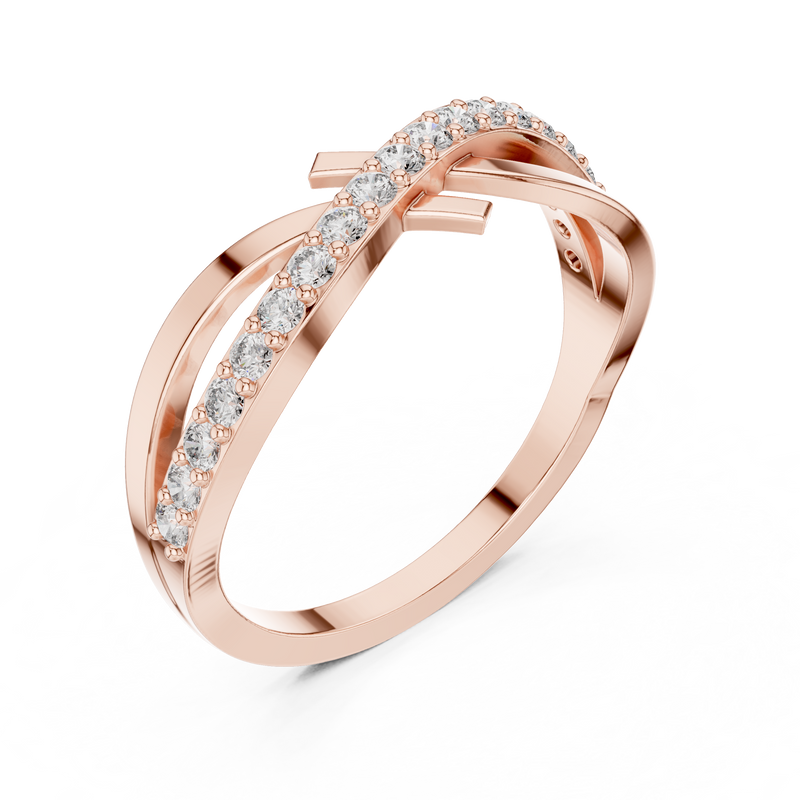 Ladies Ring 9#10067L - Rose Gold - Image