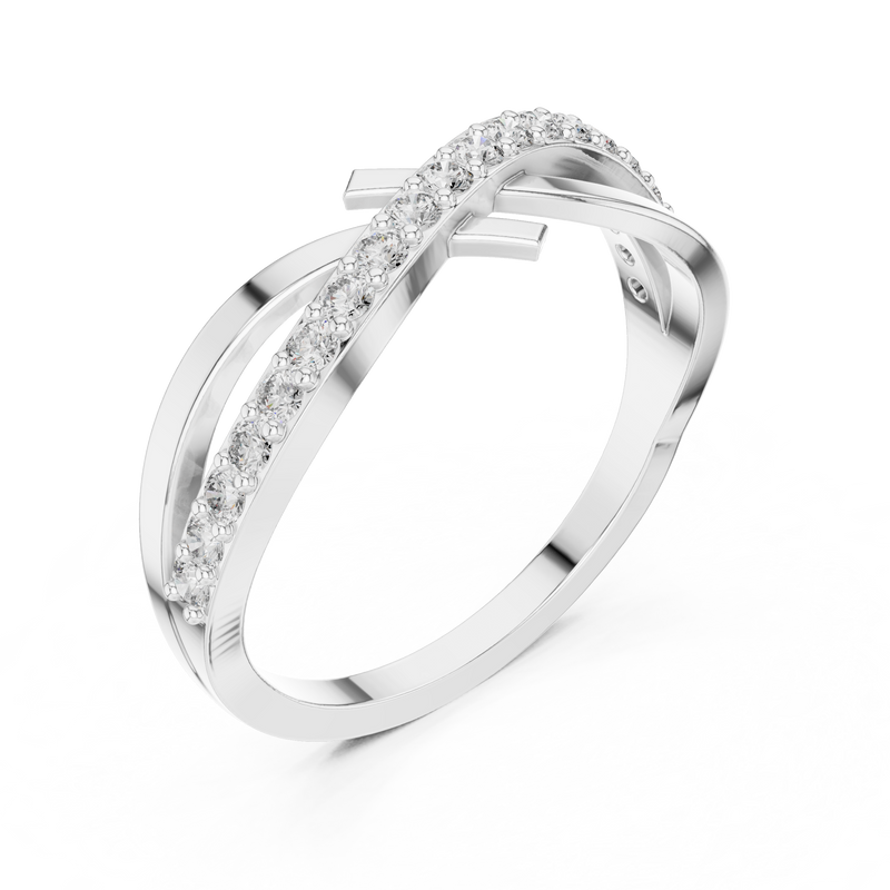 Ladies Ring 9#10067L - White Gold - Image