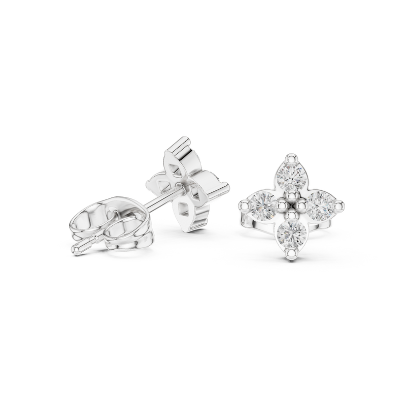 Earring 9#10068E - White Gold - Image