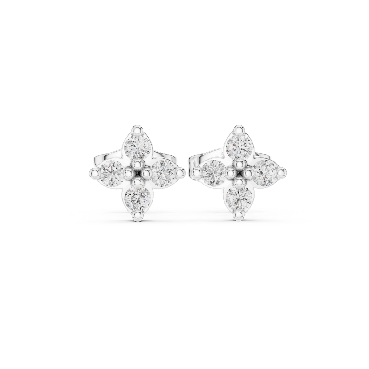 Earring 9#10068E - White Gold - Image