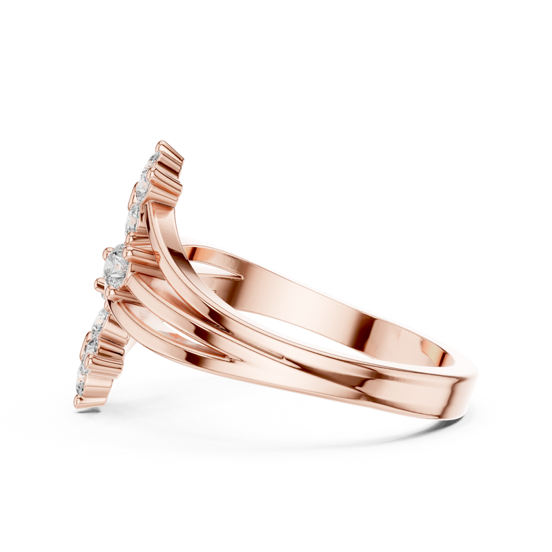 Ladies Ring 9#10068L - Rose Gold - Image