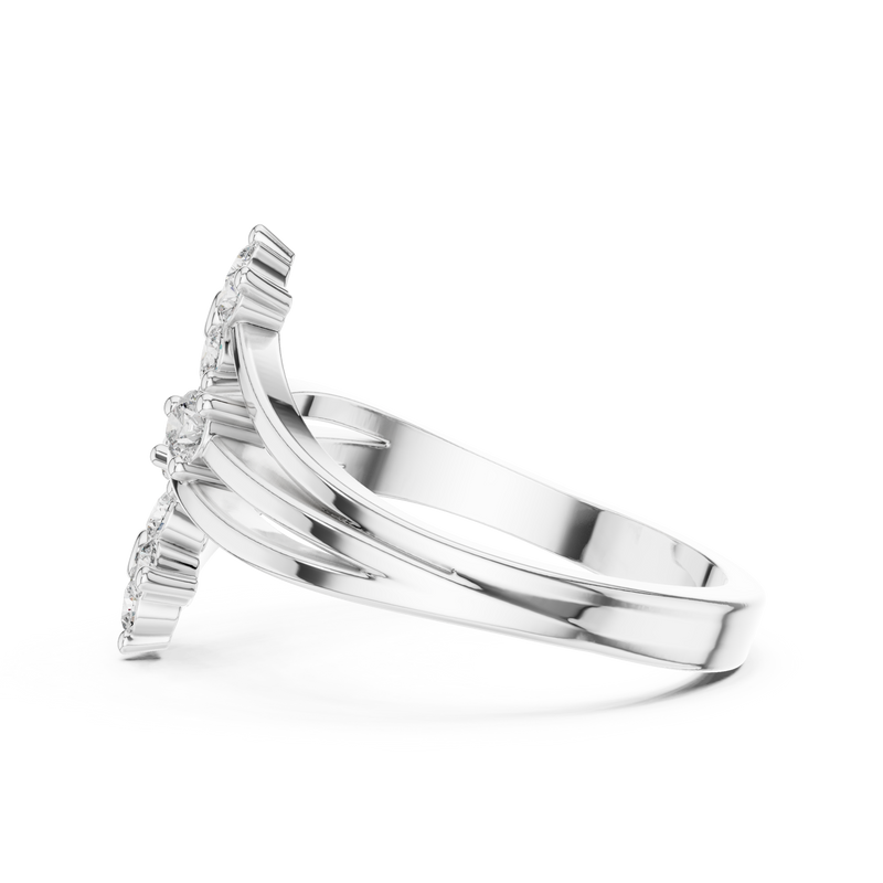 Ladies Ring 9#10068L - White Gold - Image