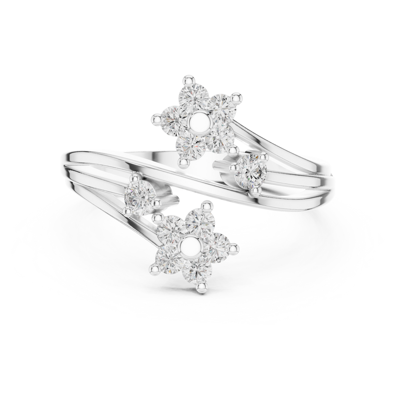 Ladies Ring 9#10068L - White Gold - Image