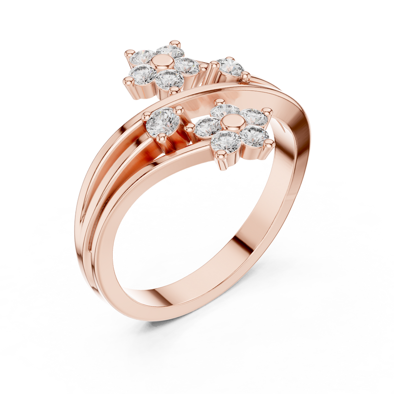 Ladies Ring 9#10068L - Rose Gold - Image