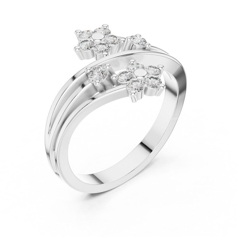 Ladies Ring 9#10068L - White Gold - Image