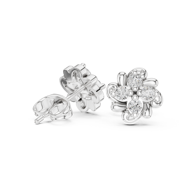 Earring 9#10069E - White Gold - Image