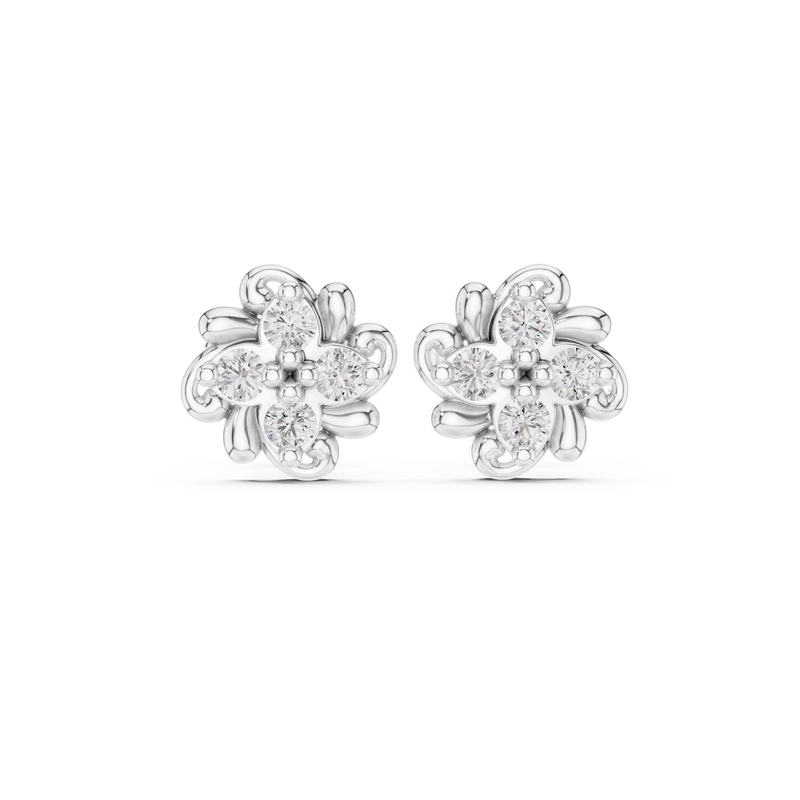 Earring 9#10069E - White Gold - Image