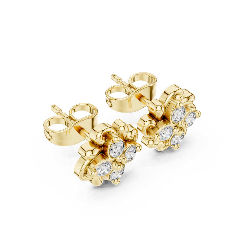 Earring 9#10069E - Yellow Gold - Image
