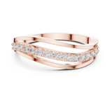 Ladies Ring 9#10069L@7 - Rose Gold - Image