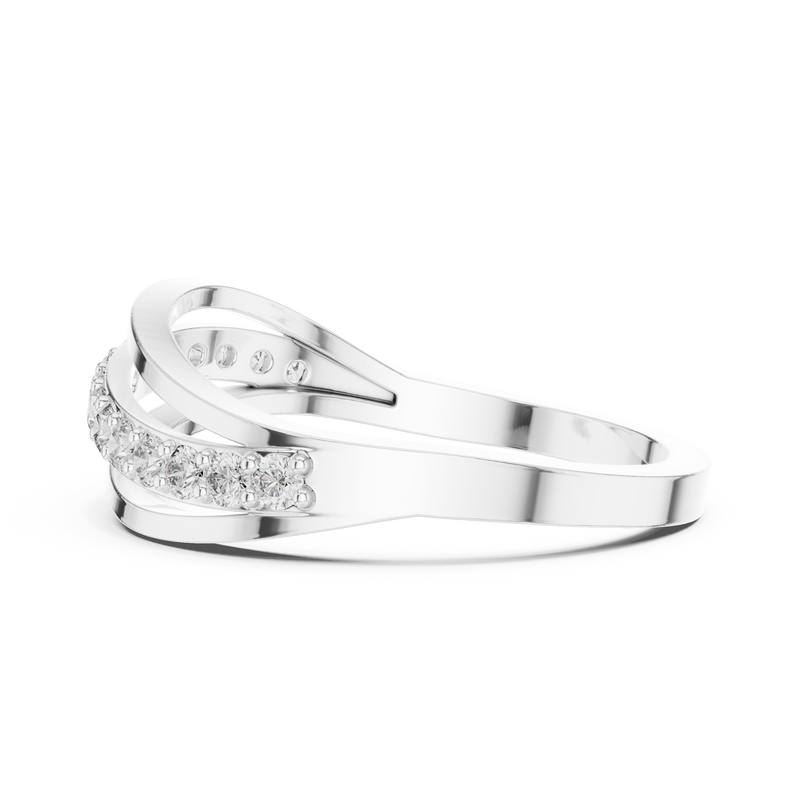 Ladies Ring 9#10069L@7 - White Gold - Image