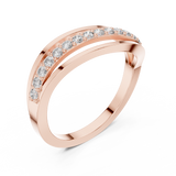 Ladies Ring 9#10069L@7 - Rose Gold - Image