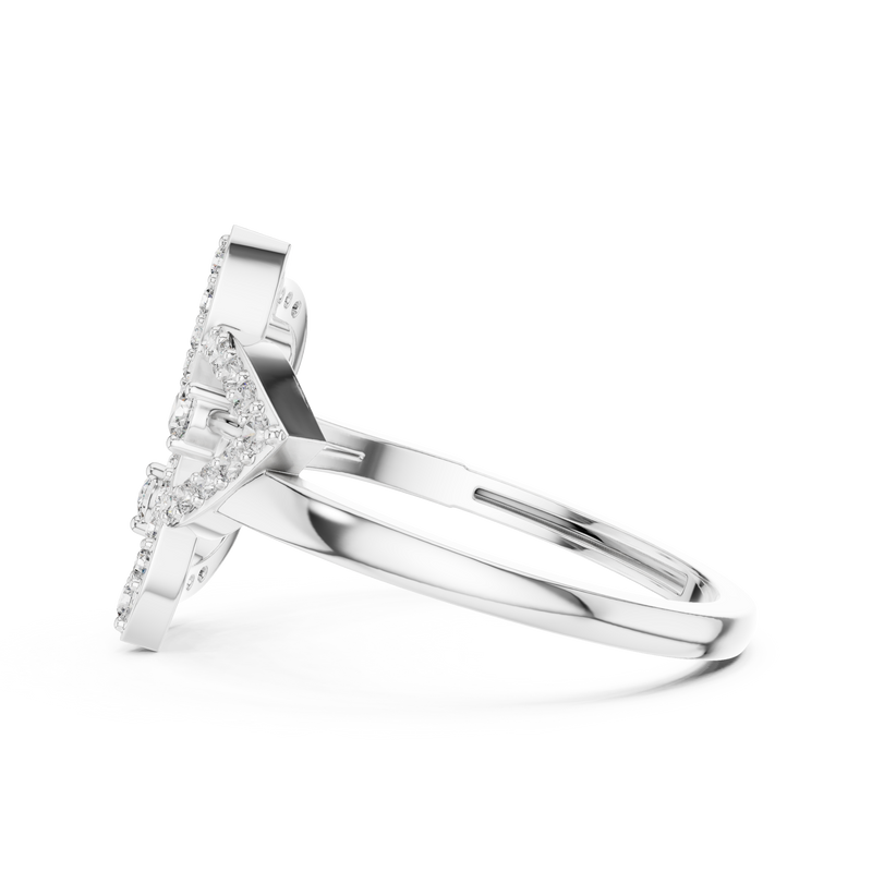 Ladies Ring 9#10070L - White Gold - Image