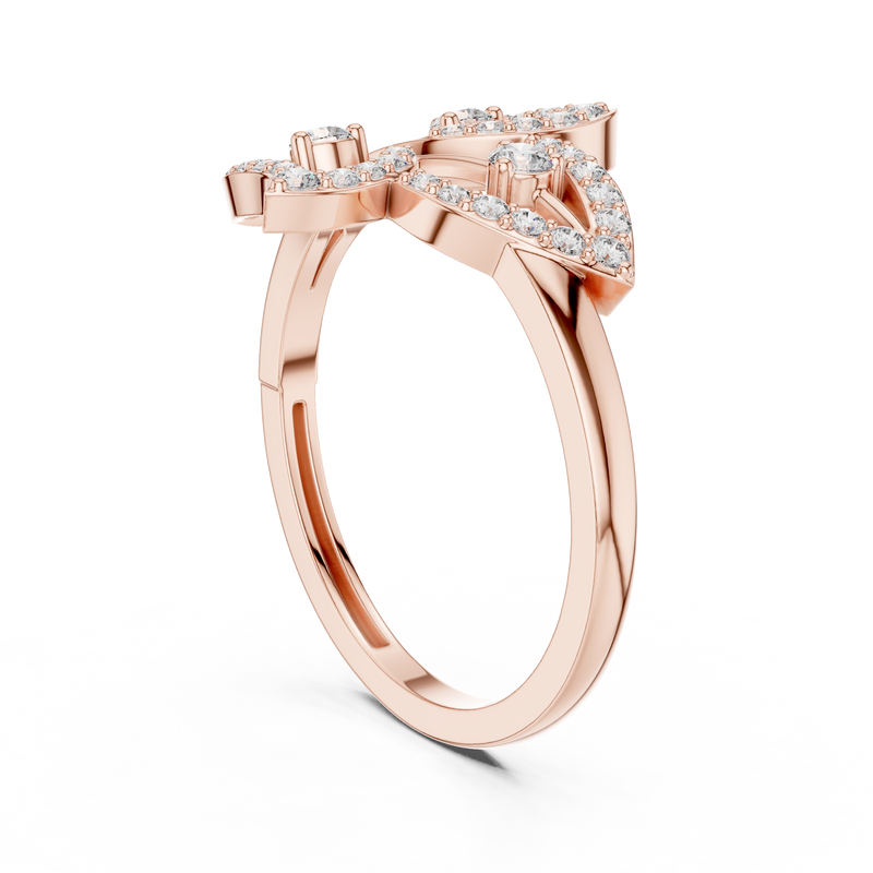 Ladies Ring 9#10070L - Rose Gold - Image