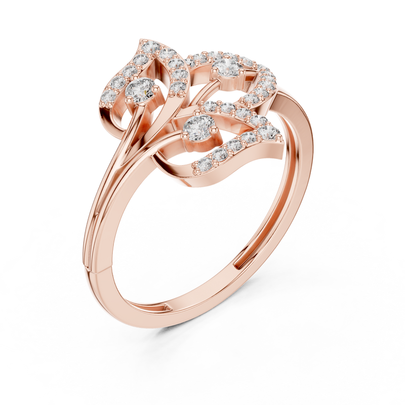 Ladies Ring 9#10070L - Rose Gold - Image