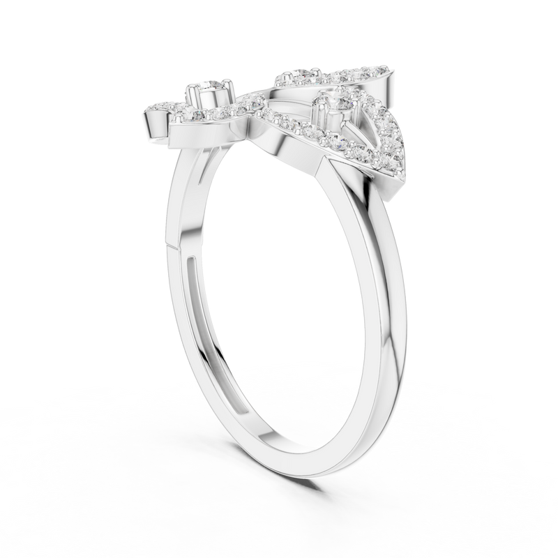 Ladies Ring 9#10070L - White Gold - Image