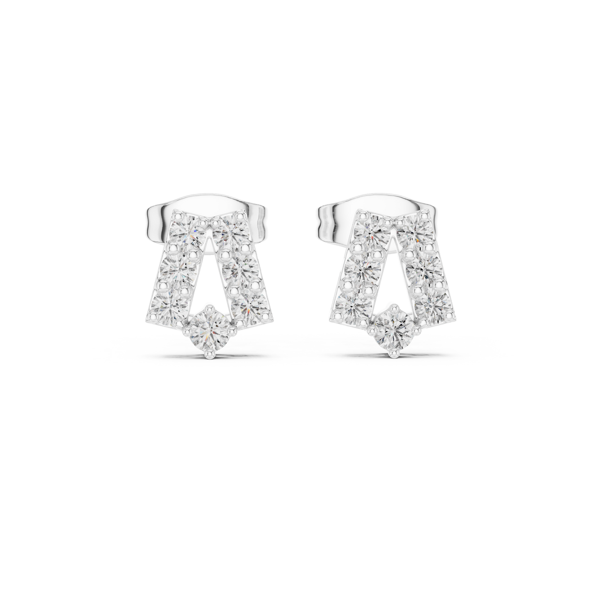 Earring 9#10071E - White Gold - Image