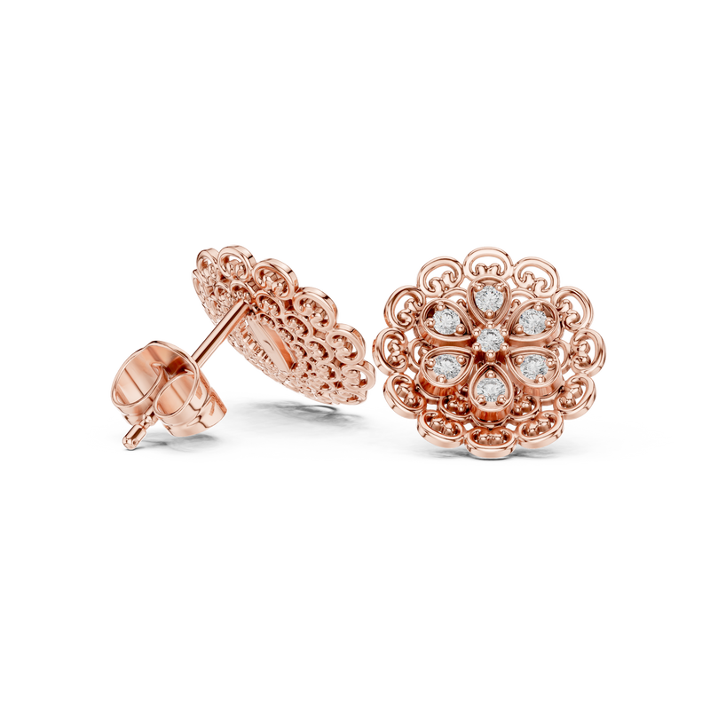 Earring 9#10072E@7 - Rose Gold - Image