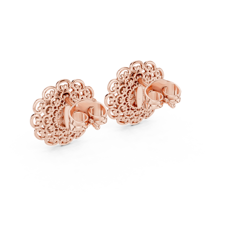 Earring 9#10072E@7 - Rose Gold - Image