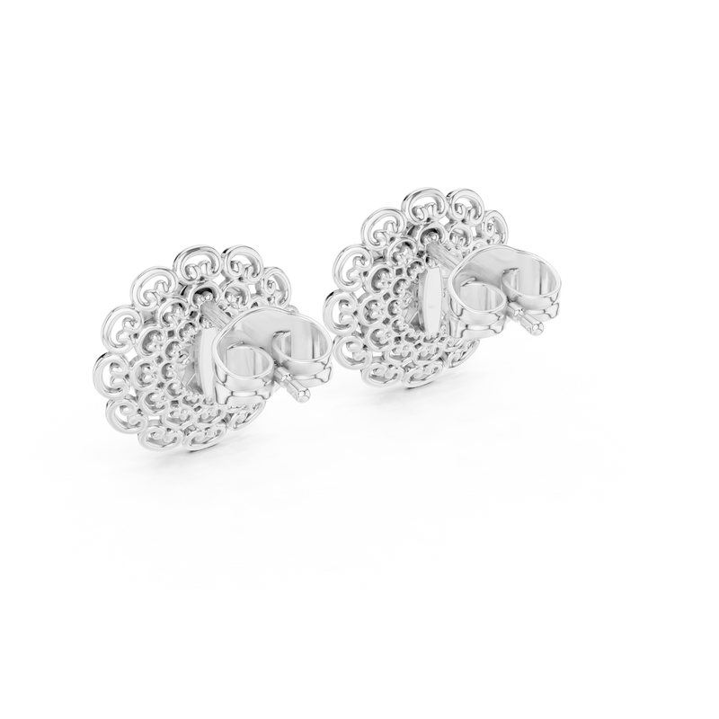 Earring 9#10072E@7 - White Gold - Image