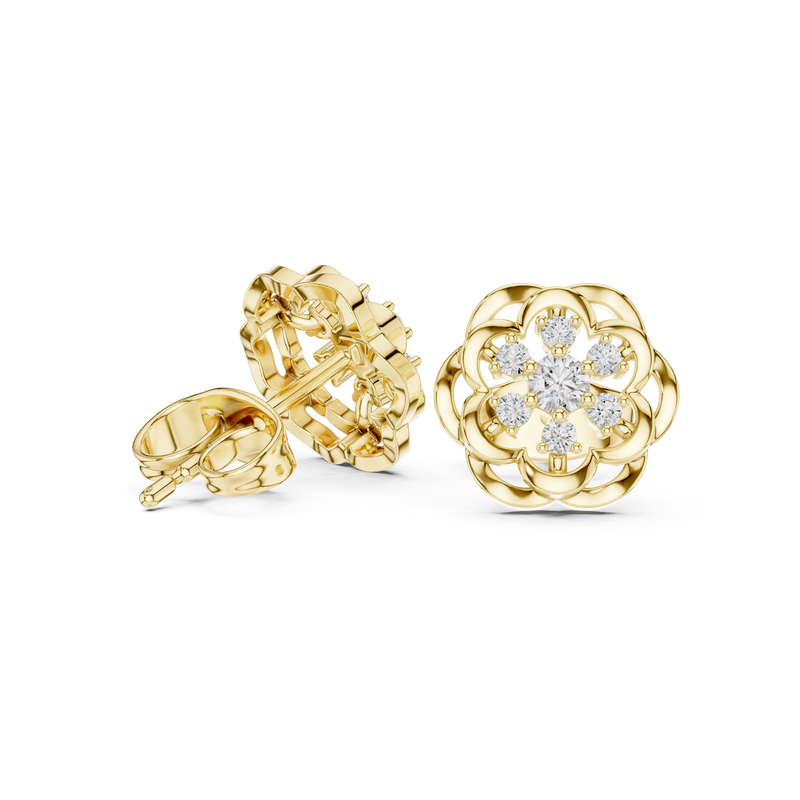 Earring 9#10073E - Yellow Gold - Image