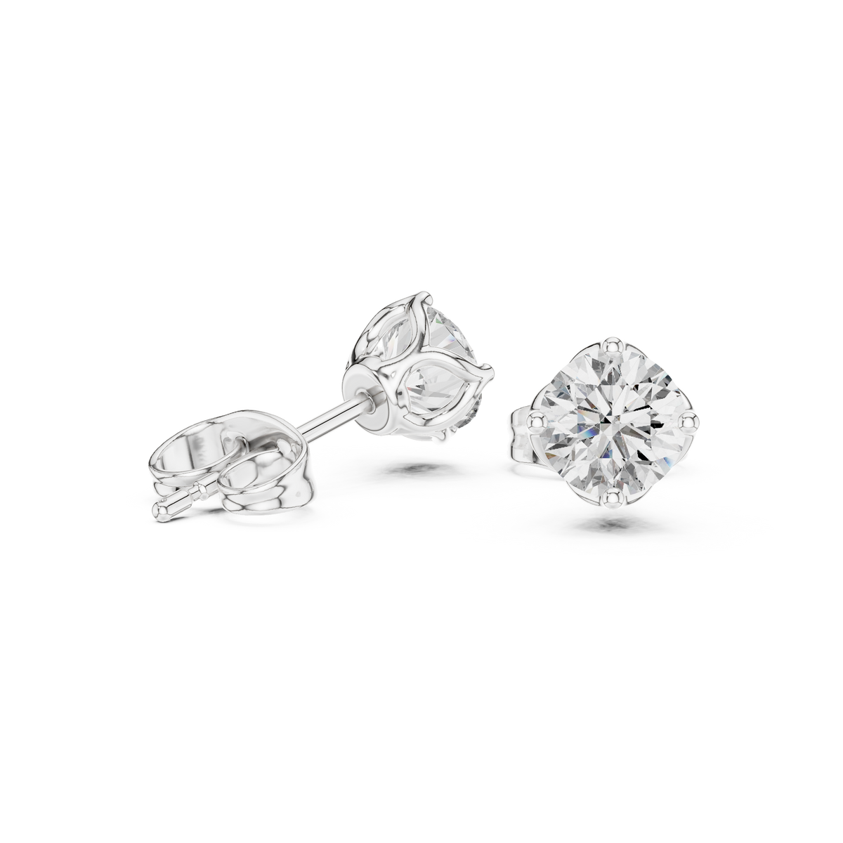 Earring 9#10074E - White Gold - Image