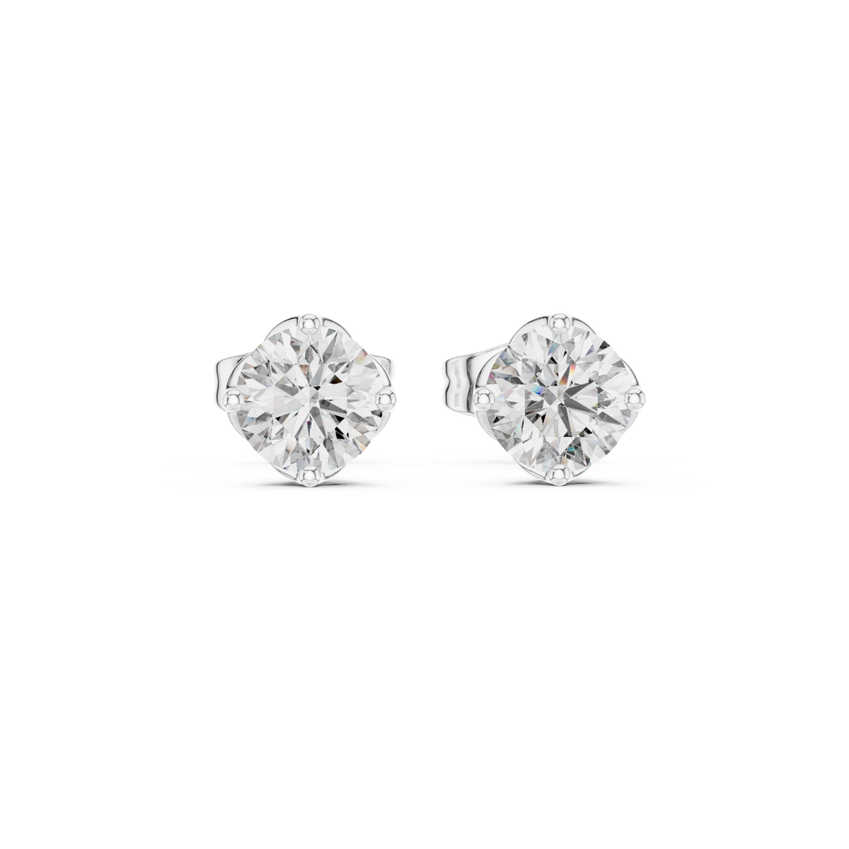 Earring 9#10074E - White Gold - Image