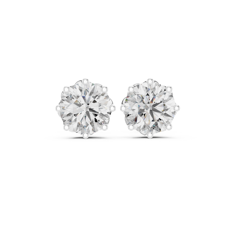 Earring 9#10075E@7 - White Gold - Image