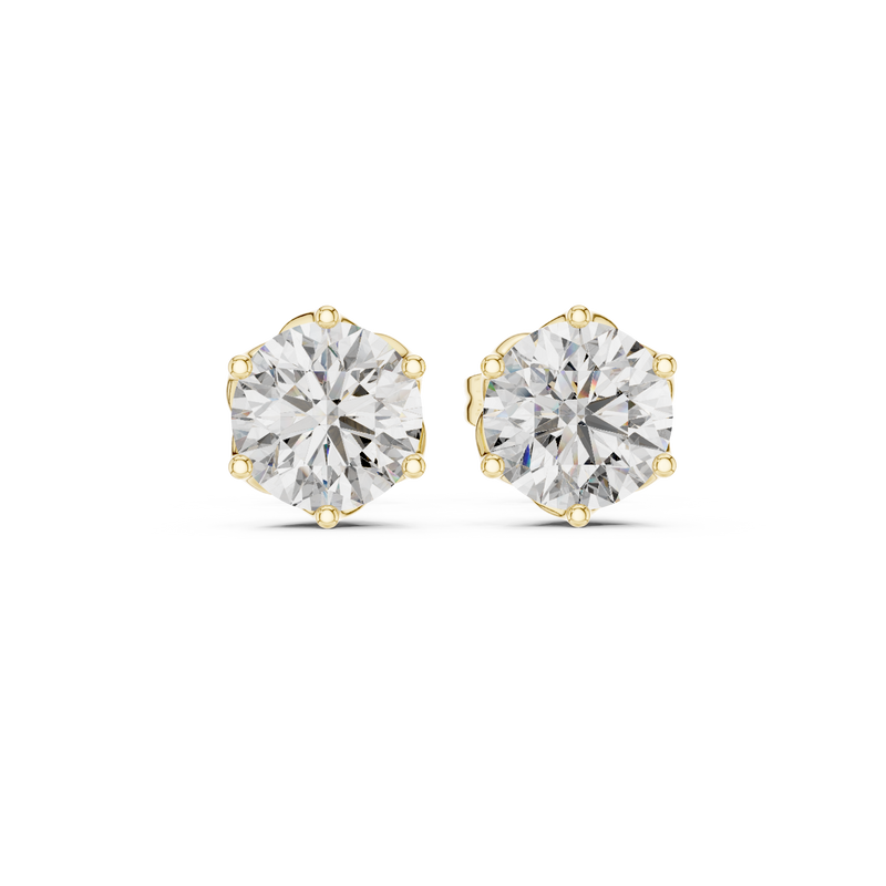 Earring 9#10076E - Yellow Gold - Image