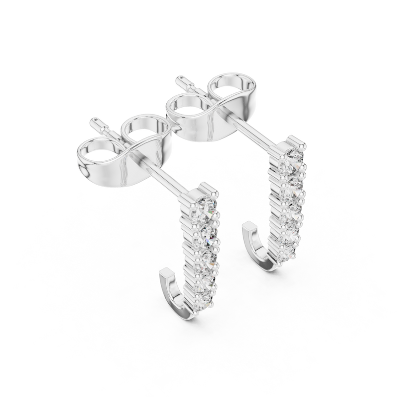 Earring 9#10077E - White Gold - Image