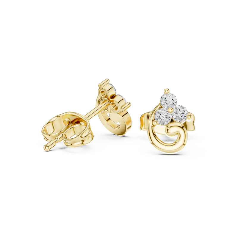 Earring 9#10078E - Yellow Gold - Image