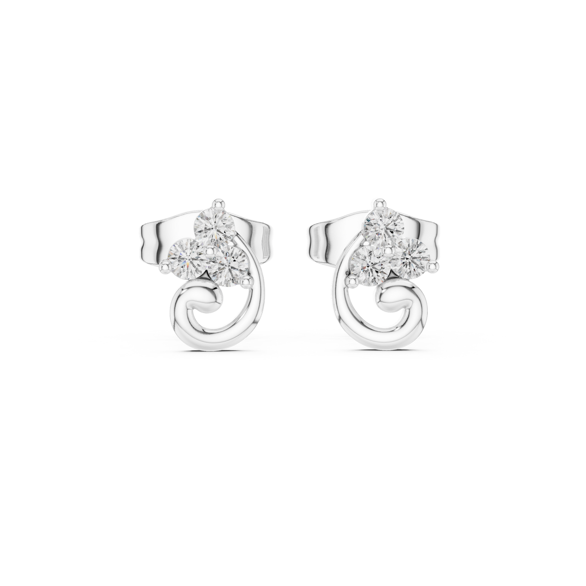 Earring 9#10078E - White Gold - Image