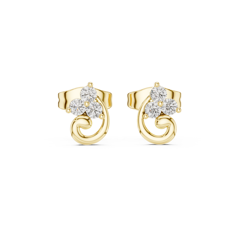 Earring 9#10078E - Yellow Gold - Image